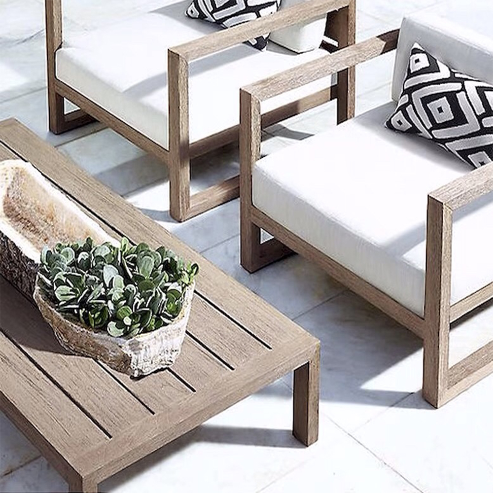 China Cheap 4 Pieces Rattan Wicker Balcony Furniture for Outdoors Turkey Outdoor Patio Set Sofa Set Wood Patio Furniture