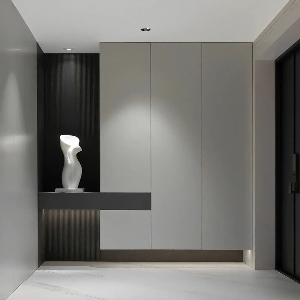 Wooden Minimalist Living Room Entrance Large Capacity Entryway Cabinet Simple Modern Multi-functional Storage Shoe Cabinet