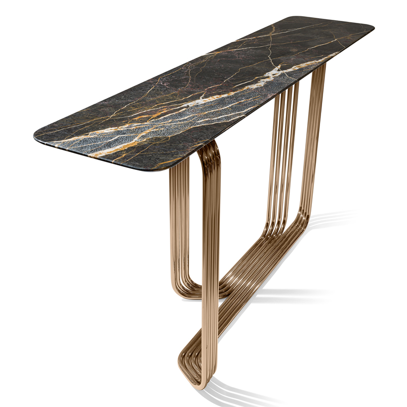 Italian Modern Minimalist Marble Entryway Table for Hallway or Front Door Perfect Living Room Furniture