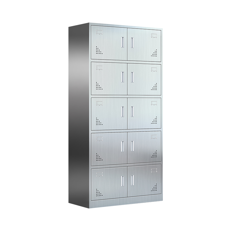 10 Door Commercial Furniture Storage Cabinet Locker Magnetic Lock Metal Wardrobe For Office Hotel Warehouse Storage
