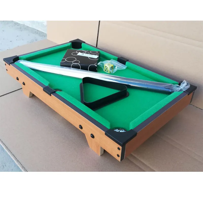 Wooden Billiard Ball Tabletop Full Set Table Game for Child and Adult