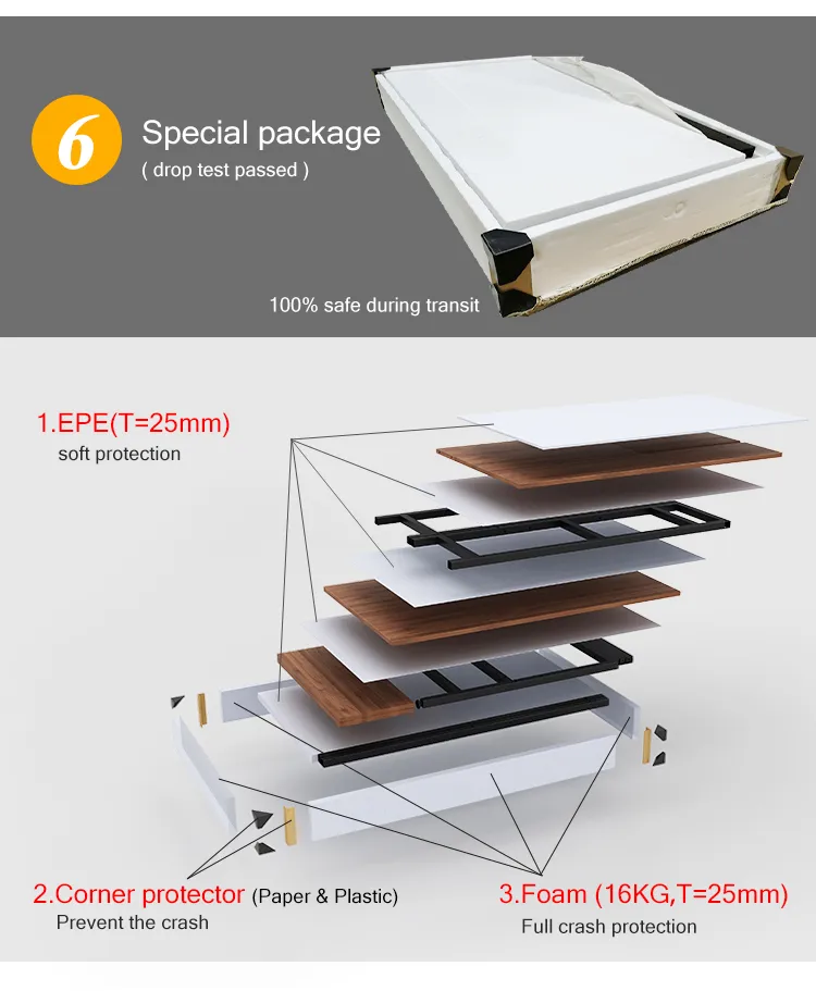 Modern Wooden Industrial Style Computer Home Office Desk Furniture