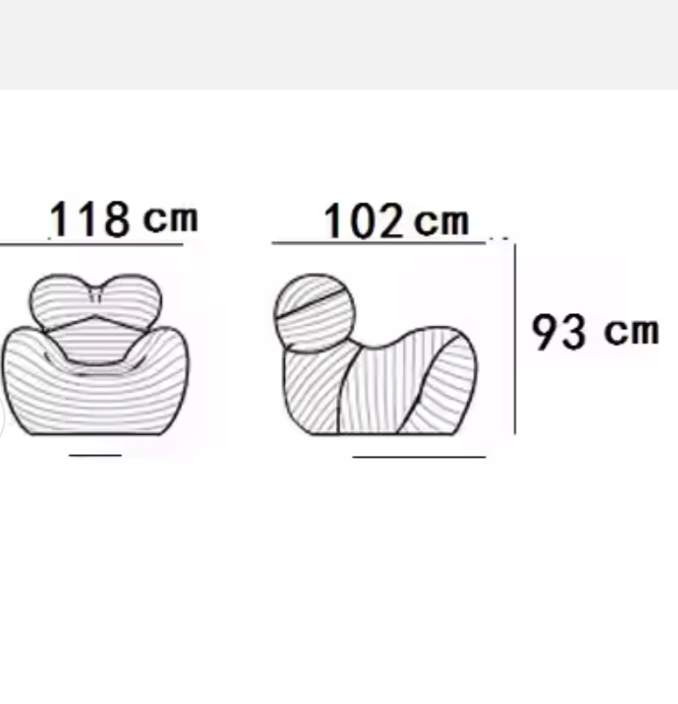 Compressed Sofa Chair Living Room Home Decor Furniture Modern Accent Sofa Chair Boneless Sofa Accent Hotel Application Chair