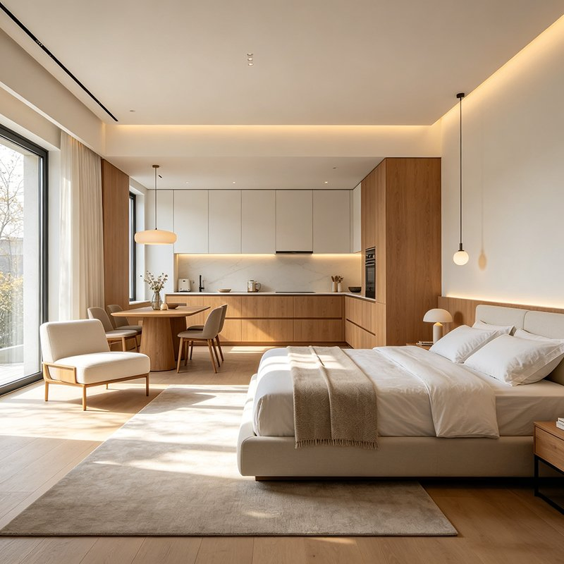 Backlit Accent Furniture for Luxury Whole-House Bedroom Decoration Works