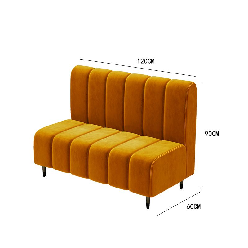 Restaurant Furniture Sets Yellow and White Colorful Booth Sofa Dining Tables and Chairs Set for Restaurant