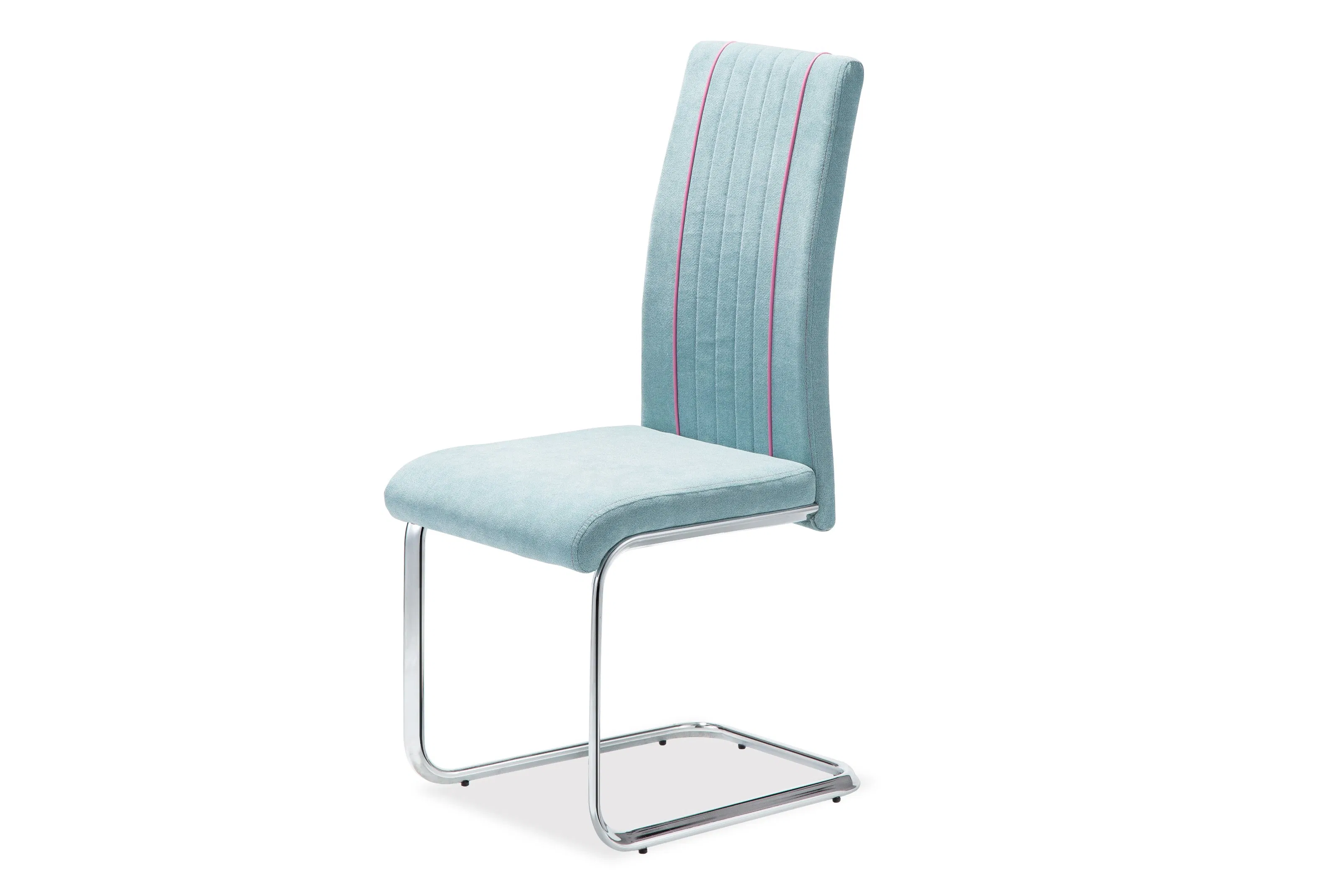 Modern Home Restaurant Living Room Furniture Sofa Chair Fabric Chromed Steel Dining Banquet Chair for Outdoor