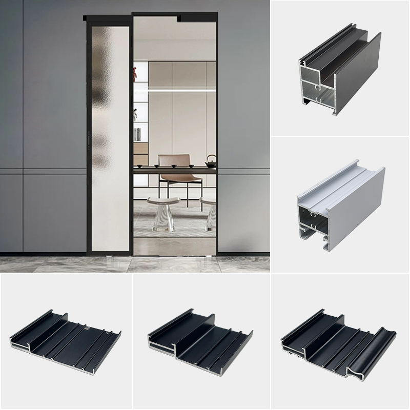 Custom Pd Door Slide And Swing Pt Door With Aluminum Track For Bathroom Toilet Interior Partitions