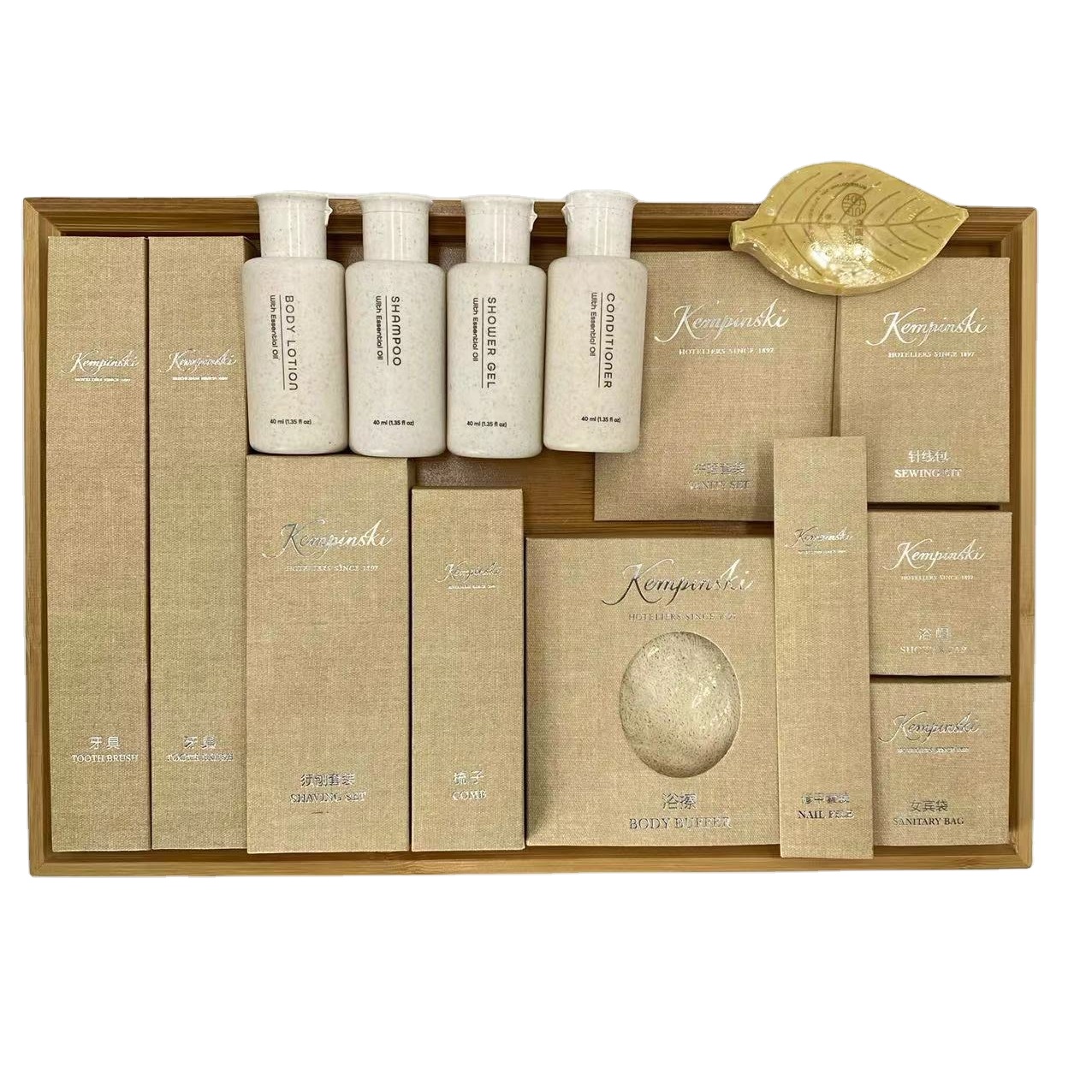 Wholesale Hotel Toiletry Kit Custom Logo Packaging Amenity For Hotel Amenities Set Luxury Bathroom Toiletries Hotel Supplies Den