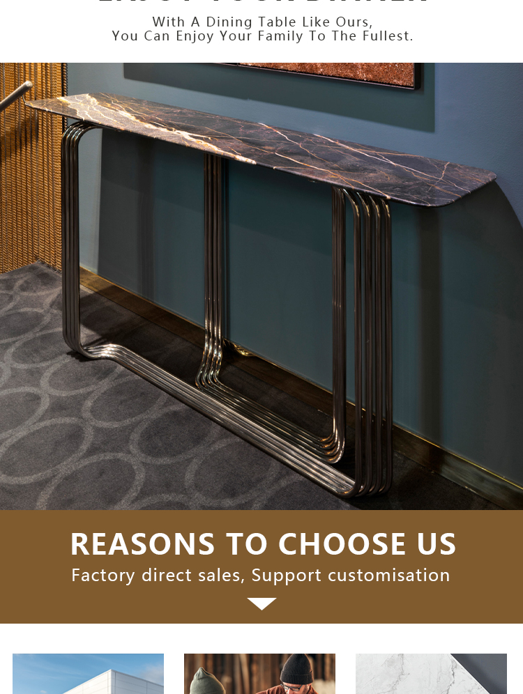 Marble entrance table design 2