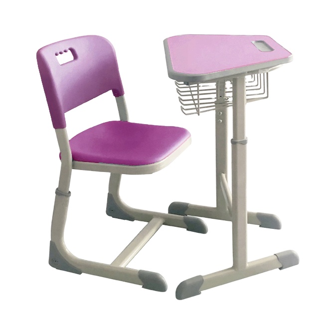Hexagonal Cheap School Furniture Kid's Nursery Fixed Desk and Chair Guangzhou Factory