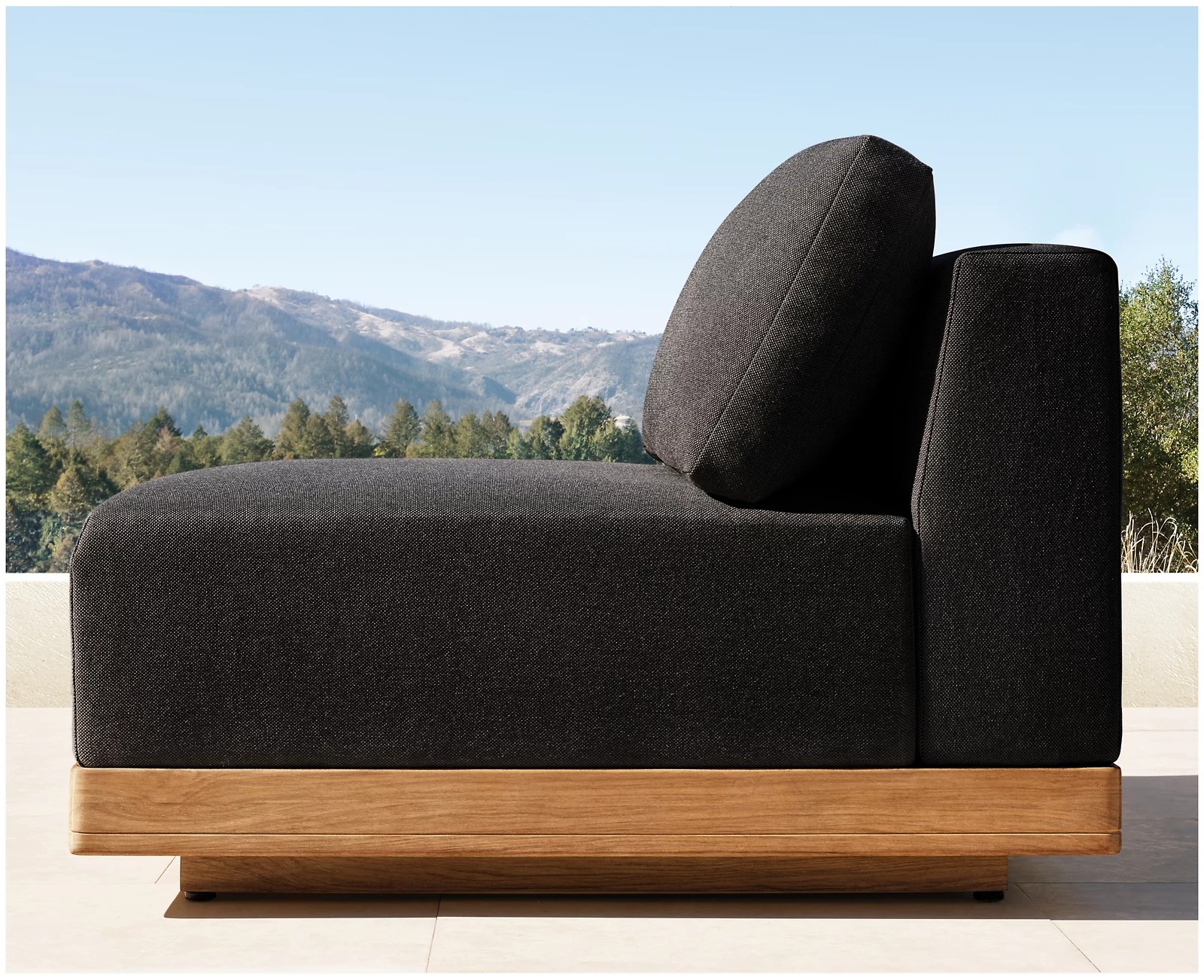 Hangkai Oem Outdoor Furniture Garden Sofa Teak Wood Sofa Set Teak Wood Patio Sofa And Coffee Table Set