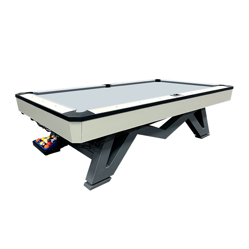 Premium 9FT Iron Legs Solid Wood Pool Billiard Table for Bar &amp; Game Room
