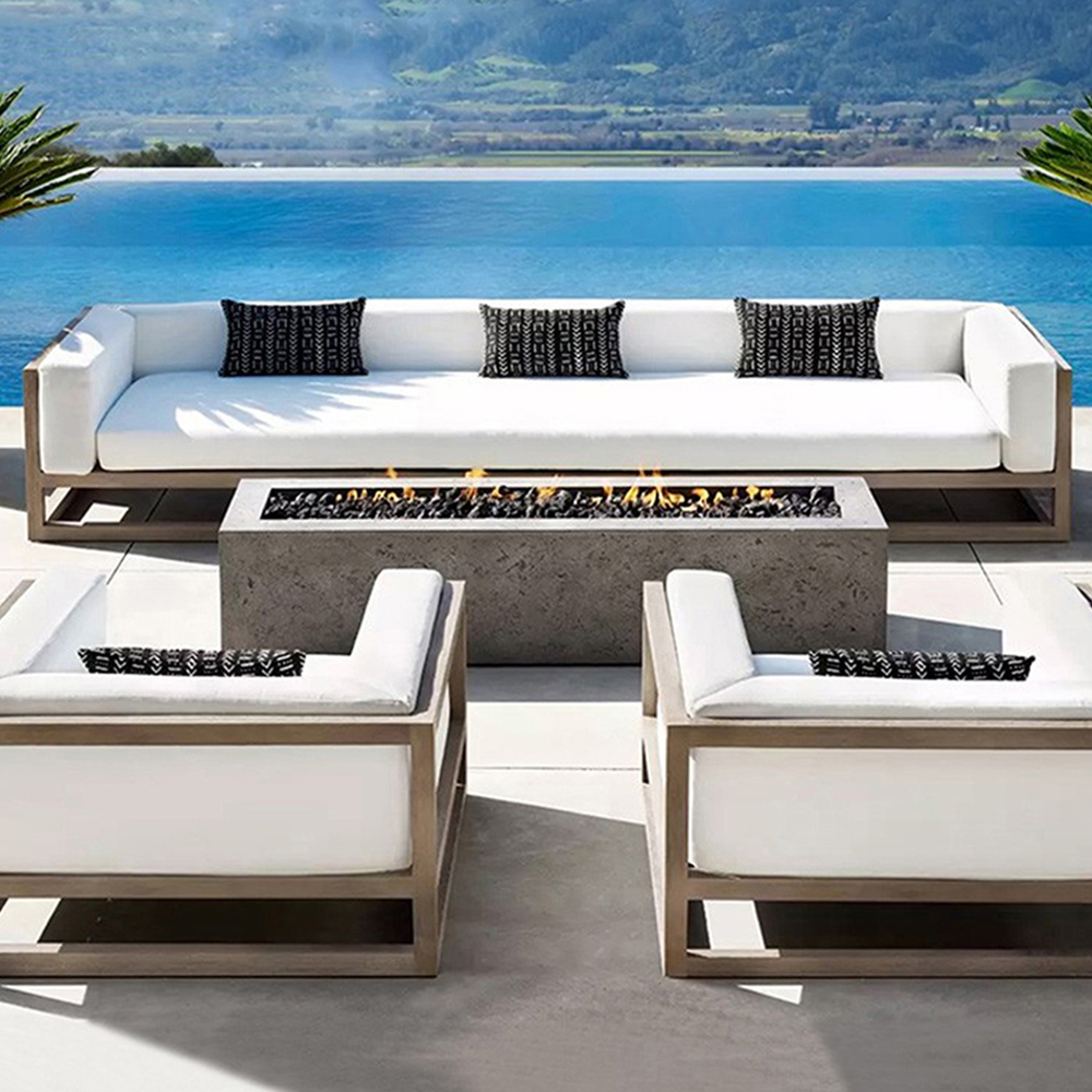 China Cheap 4 Pieces Rattan Wicker Balcony Furniture for Outdoors Turkey Outdoor Patio Set Sofa Set Wood Patio Furniture