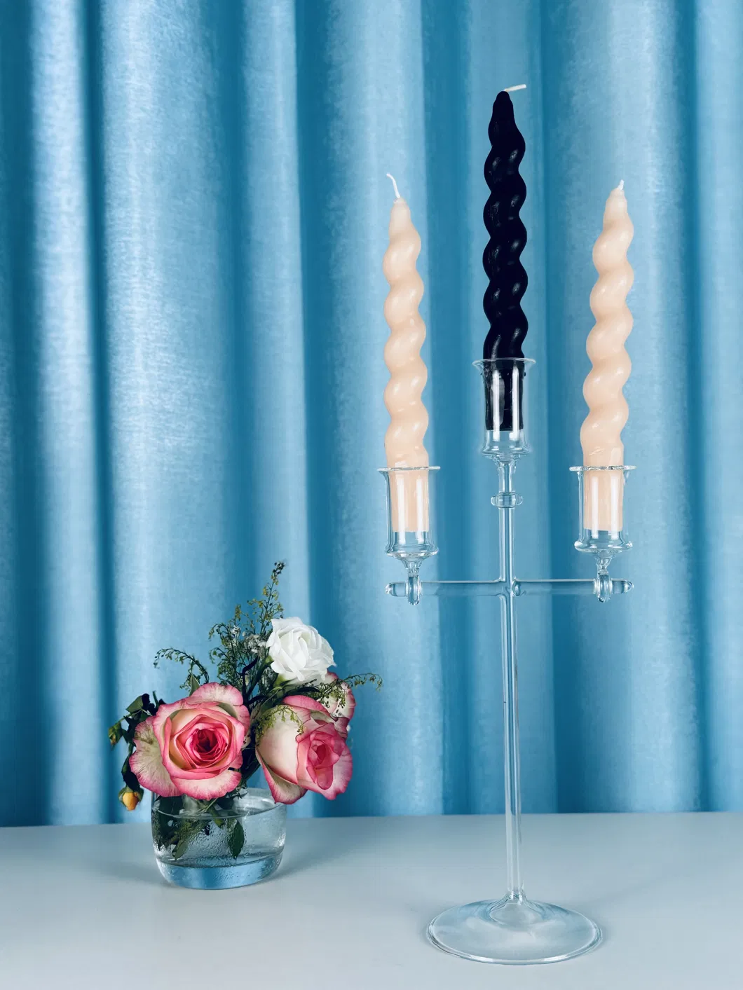 CS-011 High Borosilicate Candle Holder for Elegant Home Decor