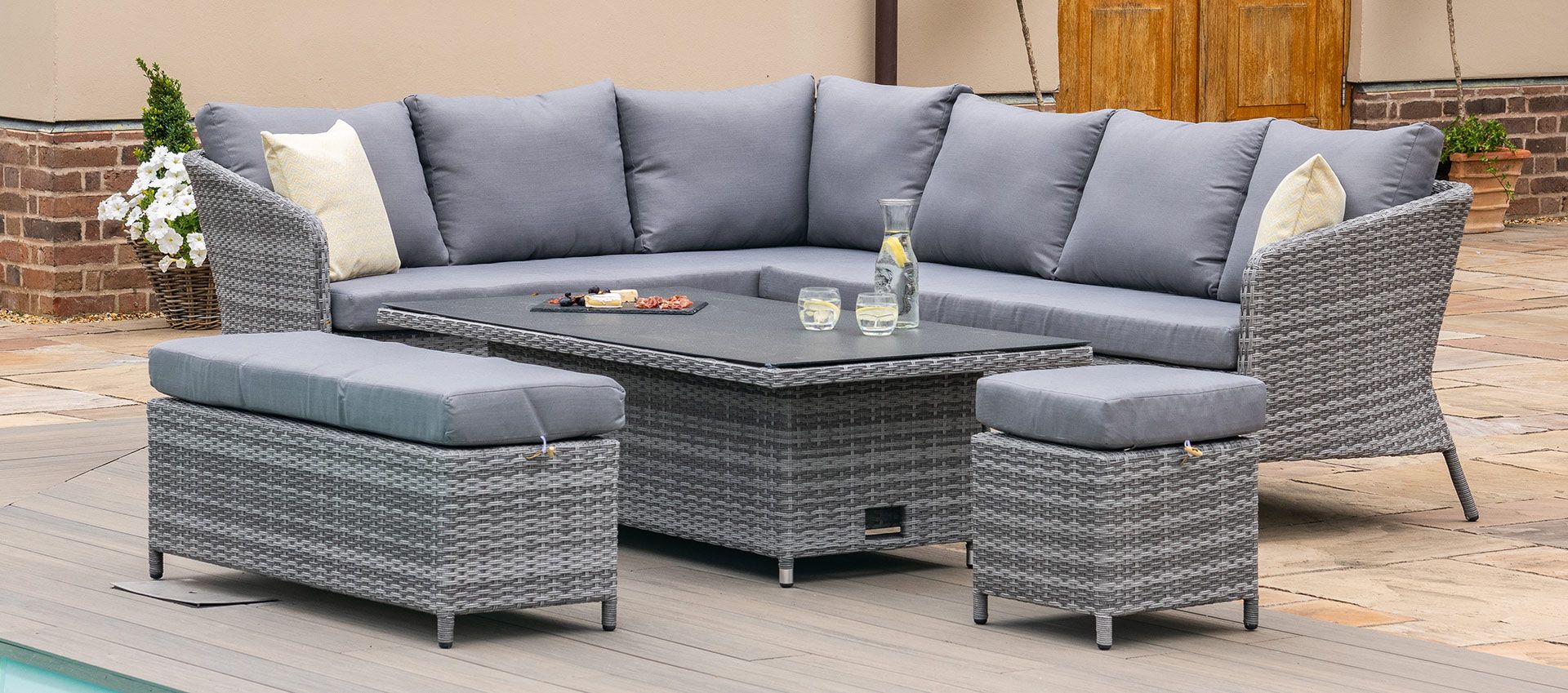 Modern Design Home Furniture Outdoor Garden Patio Rattan Furniture Sofa Set for Sale