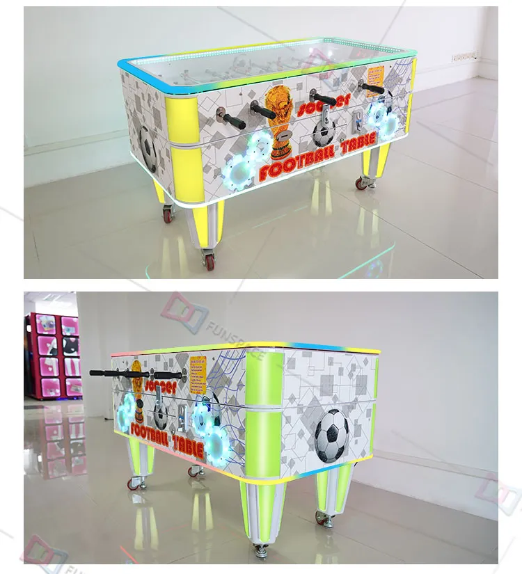 Indoor Amusement Park Gaming Room Sport Soccer Foosball Arcade Game Machine Football Table with Coin Operated