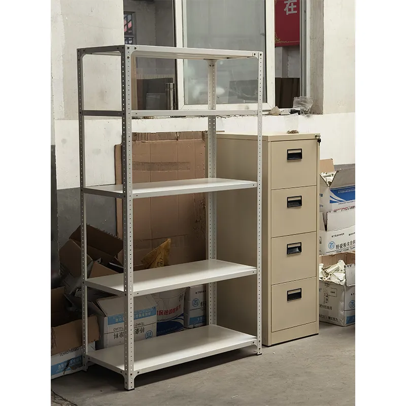Sleek Black Adjustable 5-Tier Storage Rack for Home Organization
