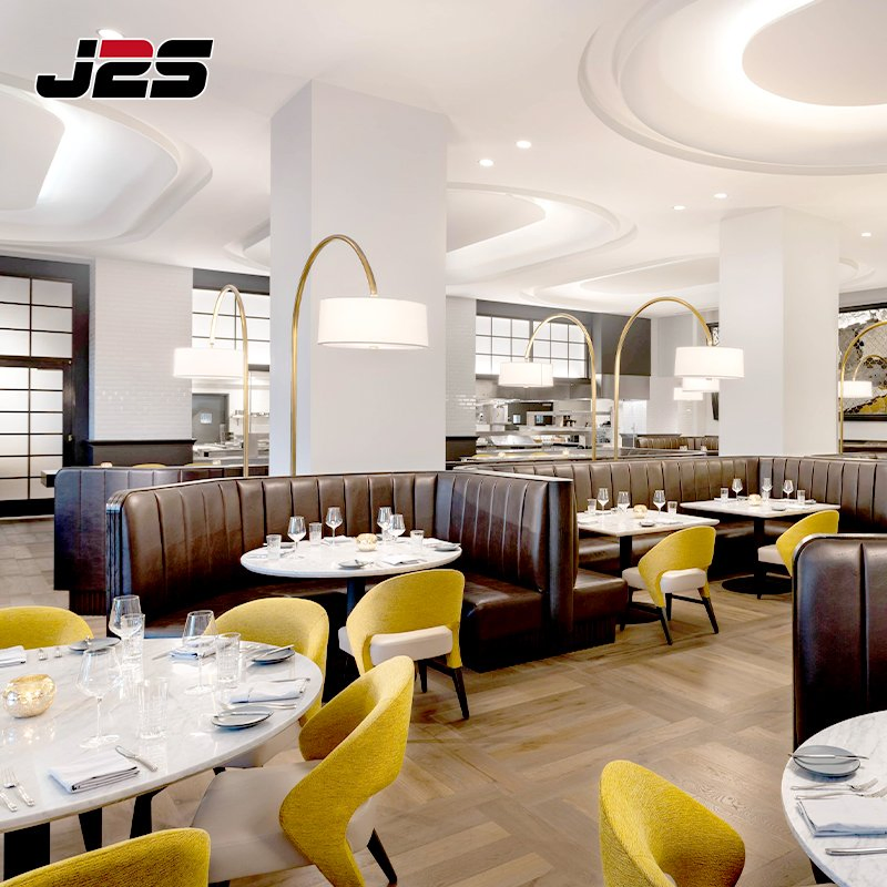 Luxury Commercial Restaurant Furniture Modular Velvet Sofa Upholstered Accent Chair Black Marble Table Rooftop Lounge