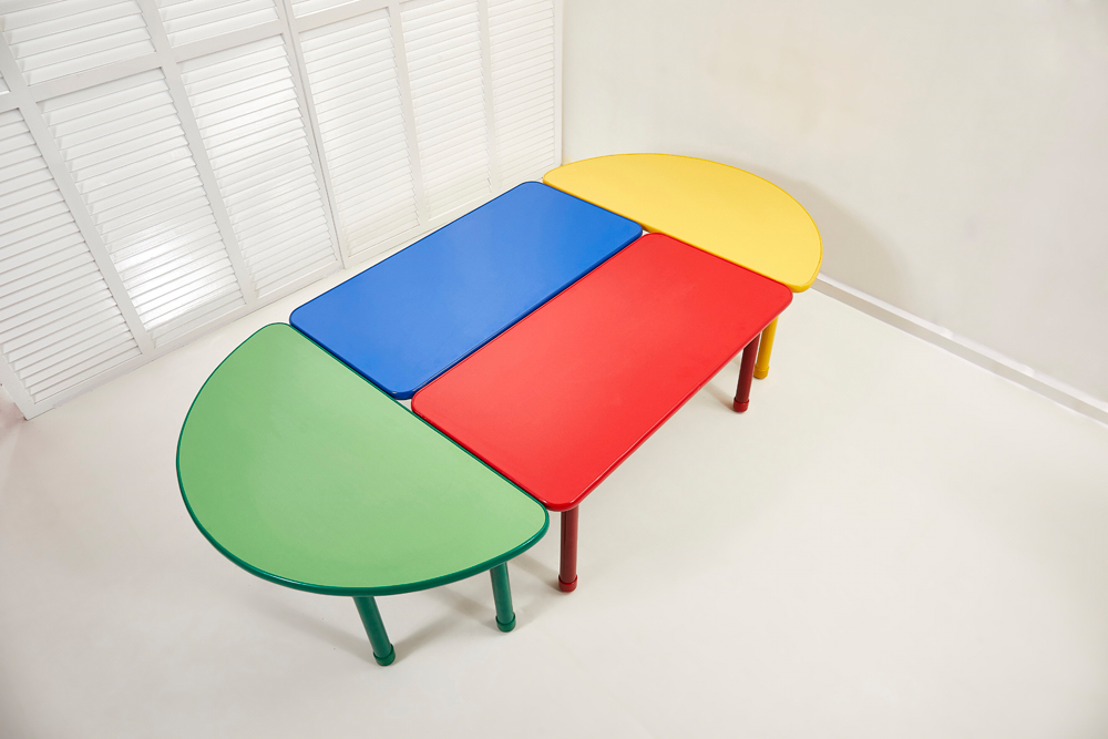 Kindergarten Furniture Good Quality Combination Height Adjustable Nursery Furniture School Desk Set Plastic Chair Carton Box