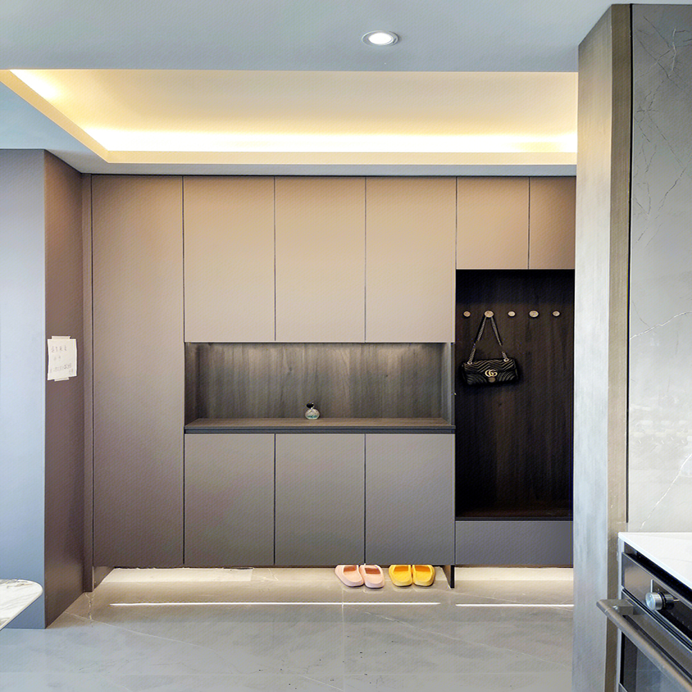 Wooden Minimalist Living Room Entrance Large Capacity Entryway Cabinet Simple Modern Multi-functional Storage Shoe Cabinet