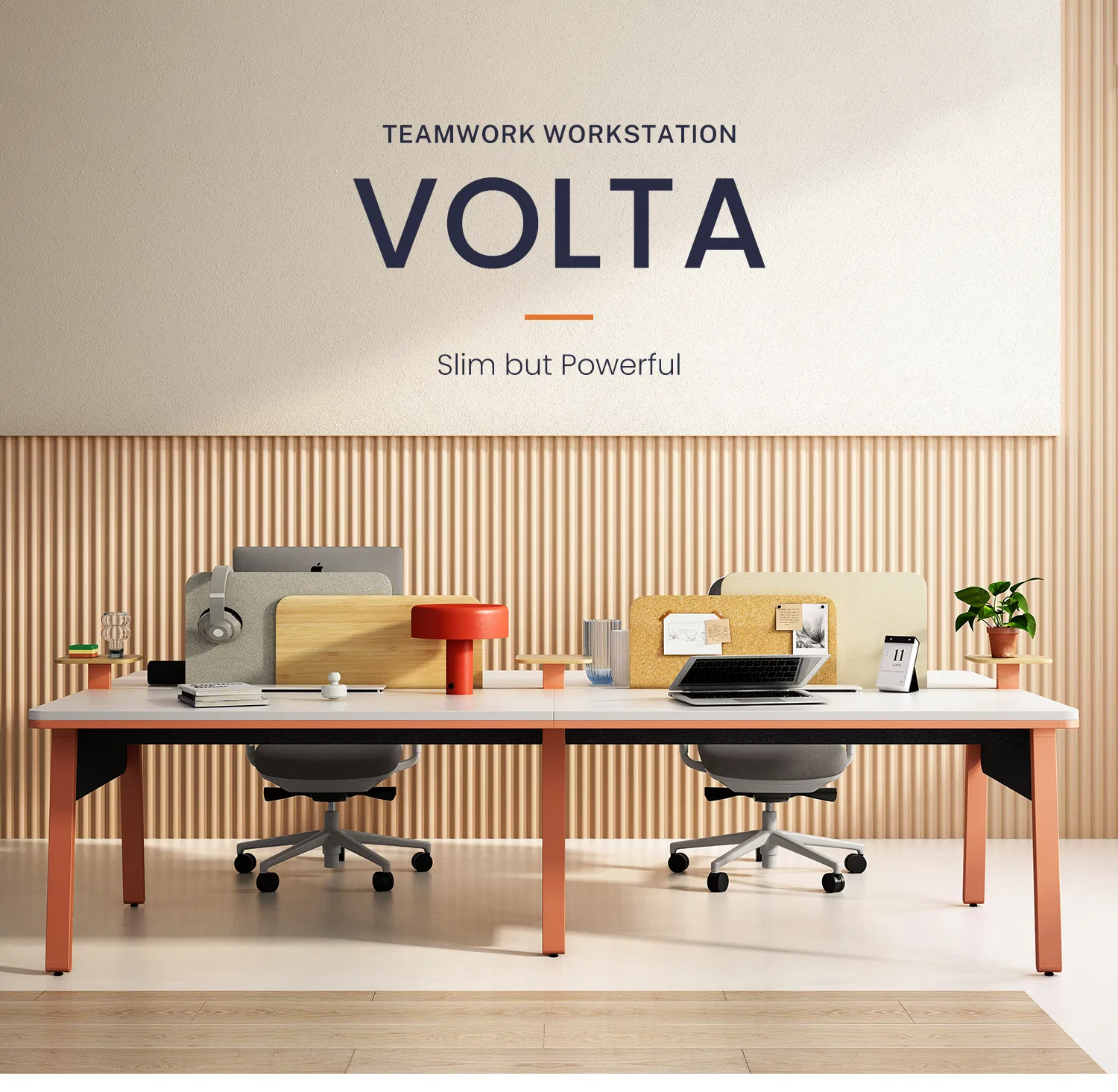 Volta Desk Design Table Modular Staff Coworking Workstation Office Furniture