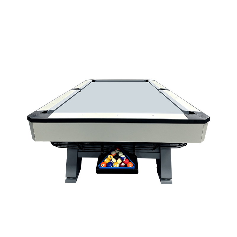 Premium 9FT Iron Legs Solid Wood Pool Billiard Table for Bar &amp; Game Room