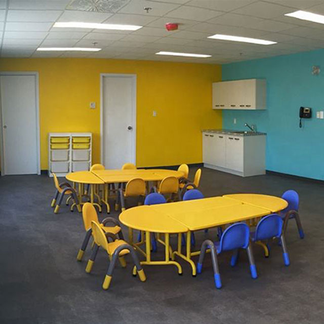 ZOIFUN Preschool Children Furniture Sets Plastic Tables and Chairs for Kids