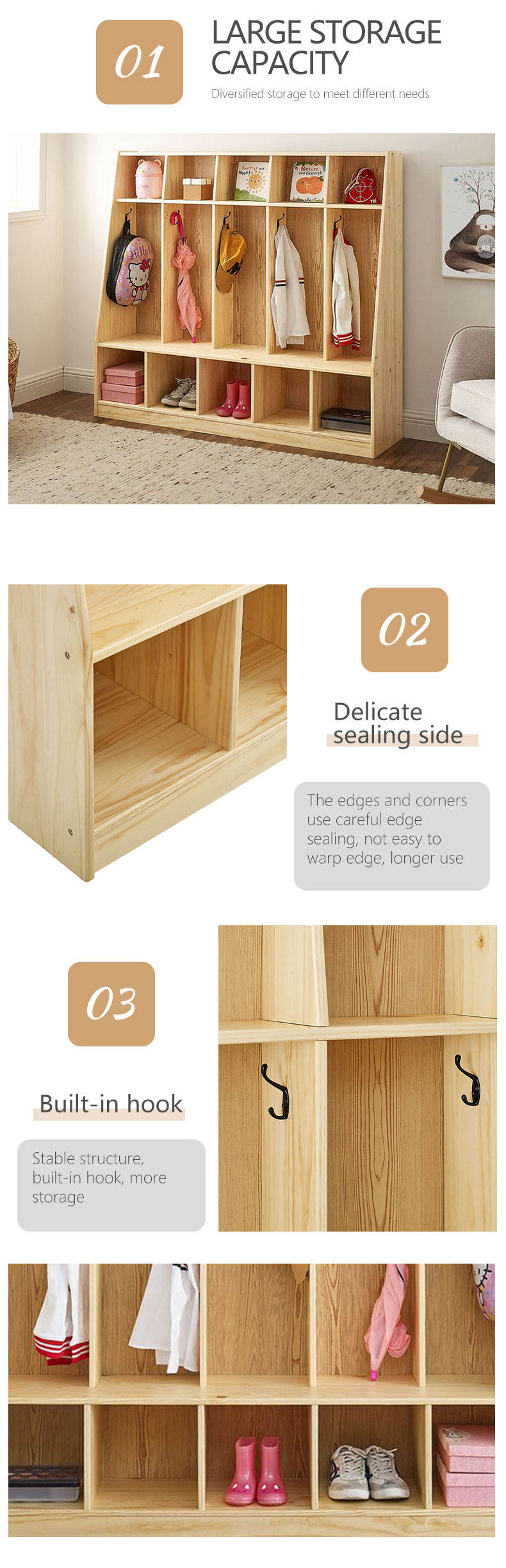Kids Backpack Storage Lockers