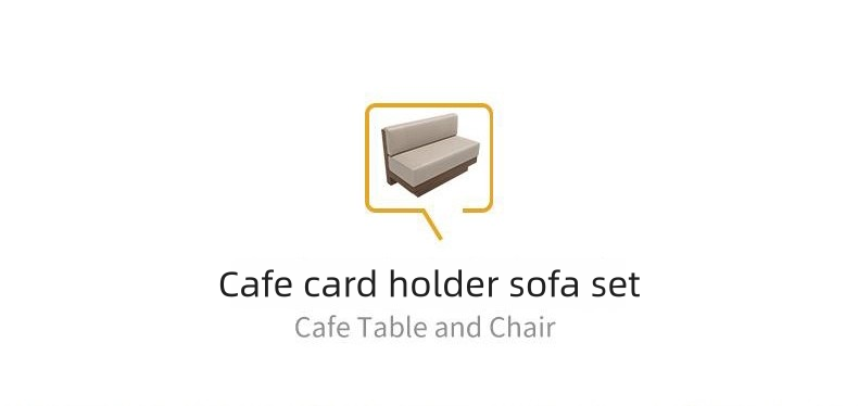 Commercial Restaurant Table and Chair Solid Wood Booth Sofa with Round Dining Table and Armchairs for Cafe and Restaurant