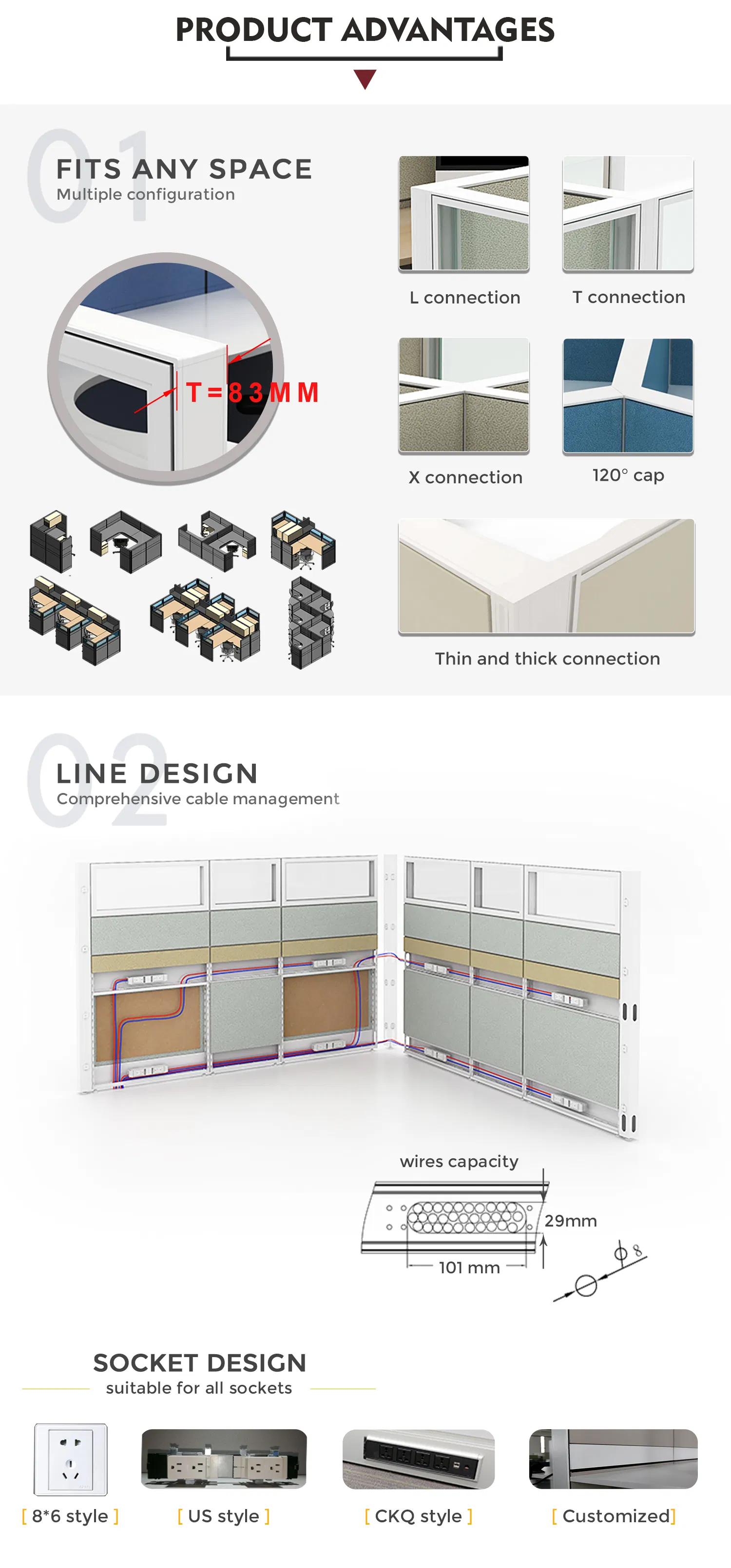 America Bank Project Divider Partition Cubicle Custom Furniture Workstation Commercial Office Furniture