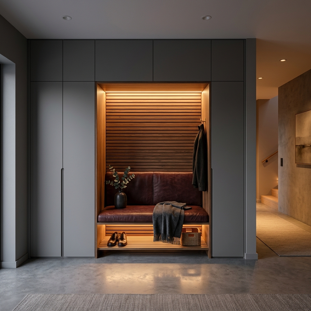 Simple Stylish Entrance Cabinet | Multifunctional Hallway Shoe &amp; Clothes Storage Custom Furniture