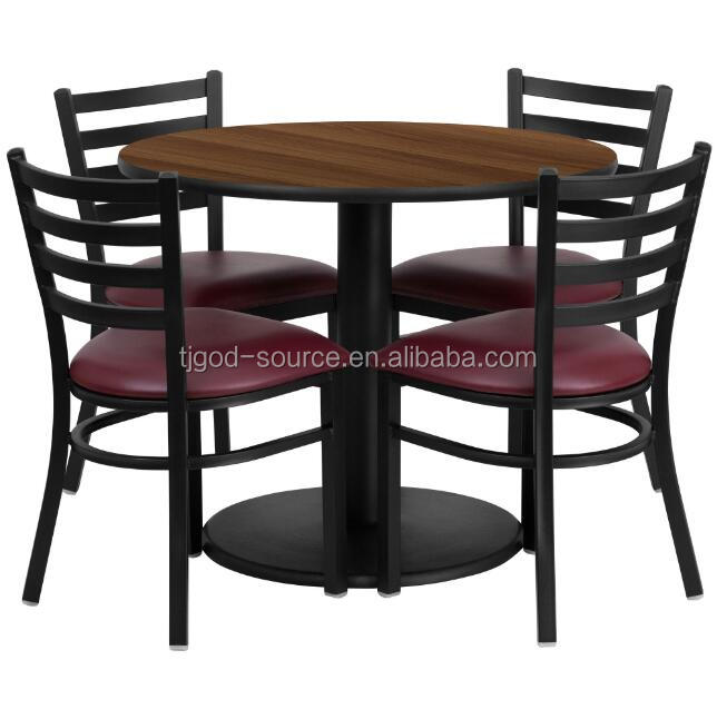 Custom square Oak Coffee Shop Furniture Commercial Solid Metal Seating Cafe Wood Wooden Restaurant Booth Table and Chairs Set