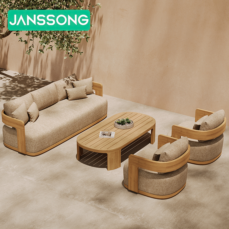 Hotel Outdoor Furniture Sofa Garden Sofa Set Luxury Resort Outdoor Furniture Set Patio Teak Outdoor Furniture Villa Outdoor Sofa
