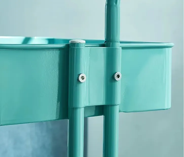 Stylish 3-Tier Rolling Storage Cart for Kitchen Organization Solutions