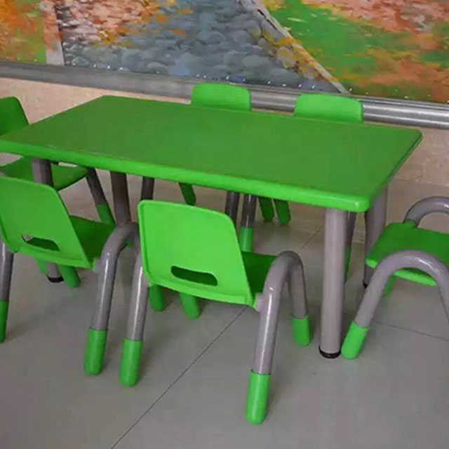 ZOIFUN Preschool Children Furniture Sets Plastic Tables and Chairs for Kids