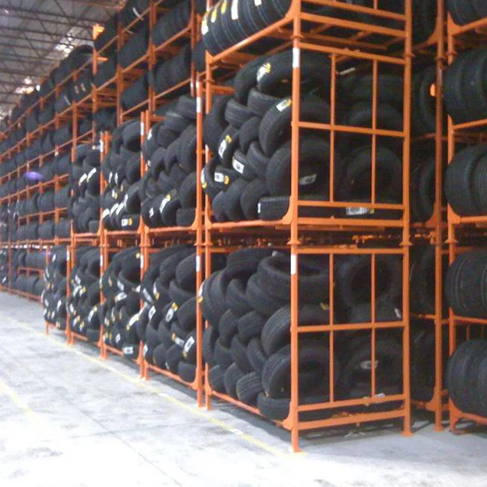 Durable Tire Storage Heavy Load Steel Powder Coating Rack for Easy Organization