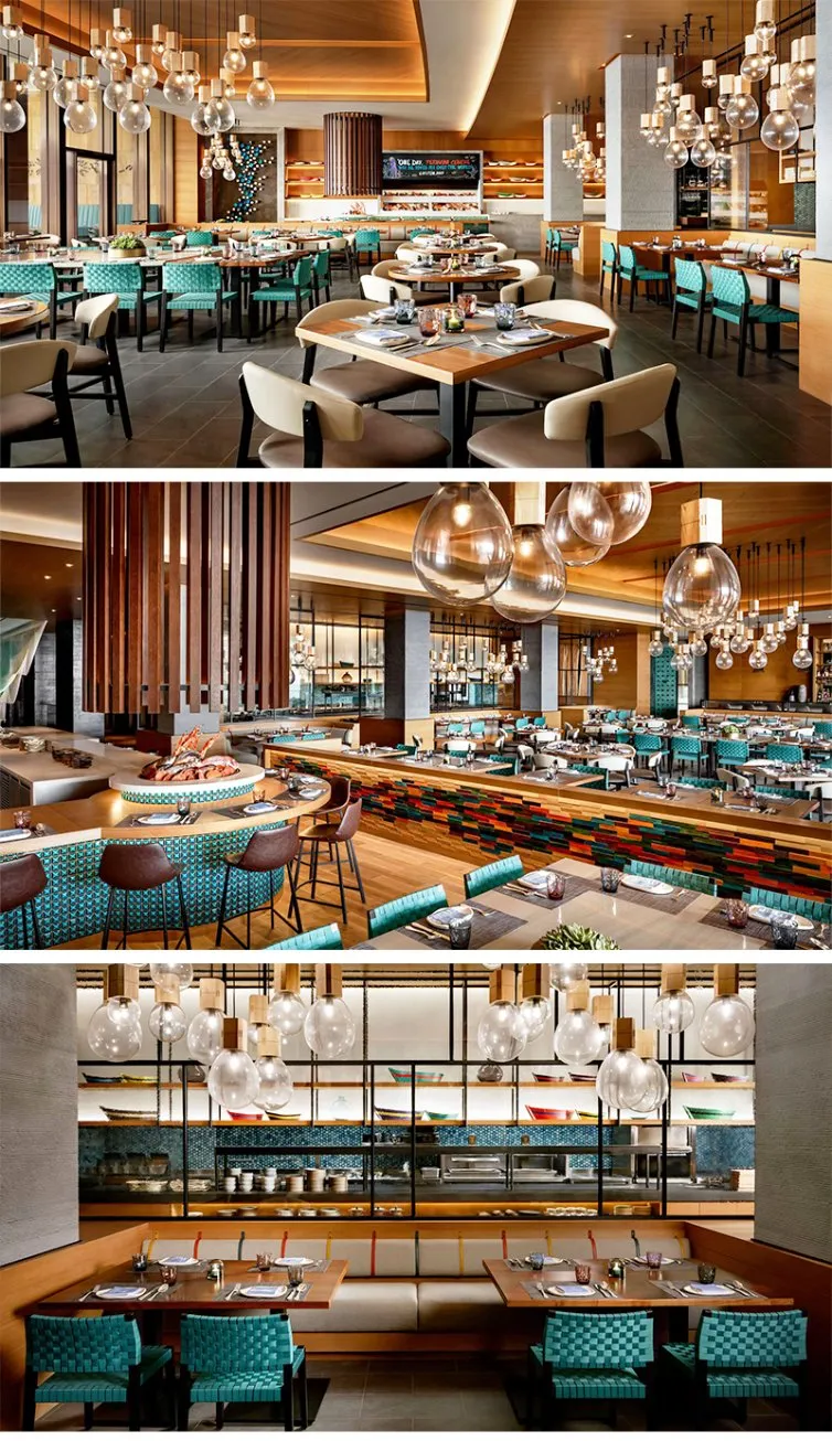 Luxury Commercial Restaurant Furniture Modular Velvet Sofa Upholstered Accent Chair Black Marble Table Rooftop Lounge