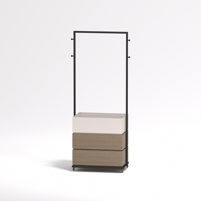 Modern Versatile Coat Rack with 3 Drawers for Entryway, Hallway, Bedroom, Office