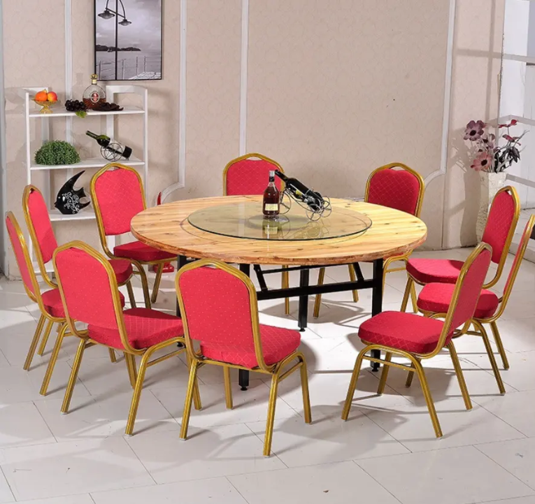 Metal Dining Chairs for Hotels Weddings Banqueting VIP Meetings Restaurants Events Party for Church
