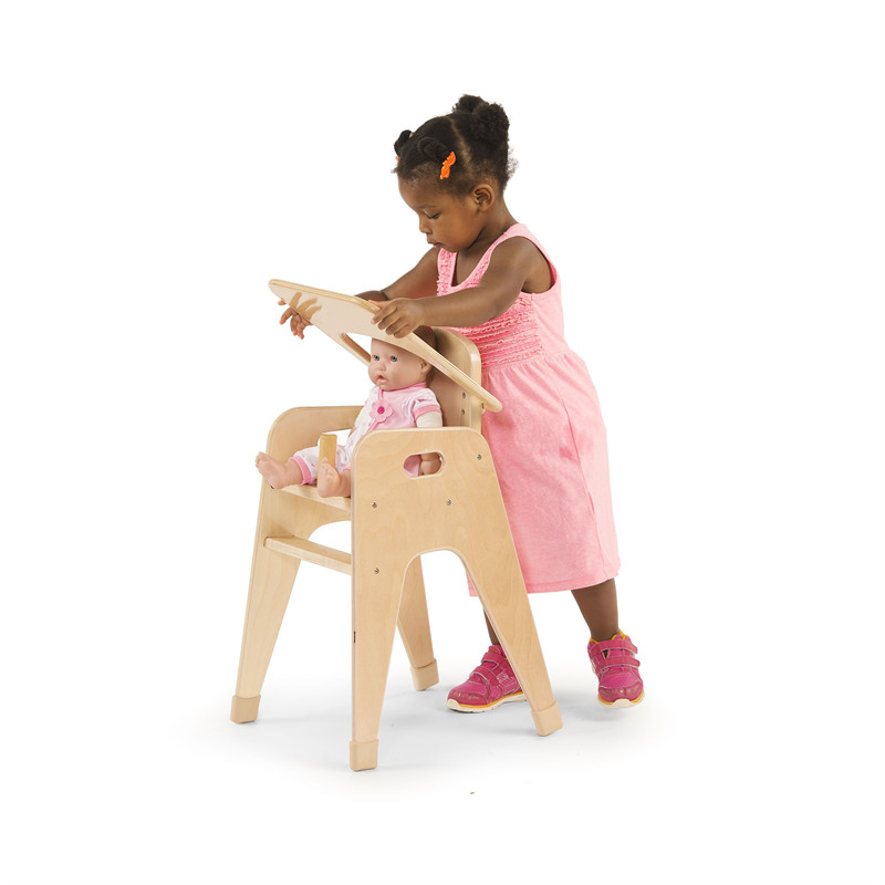 Baby Dinning High Chair High Quality Toddler Furniture New Design Kid Wooden Nursery Chair Solid Wood Children High Chair