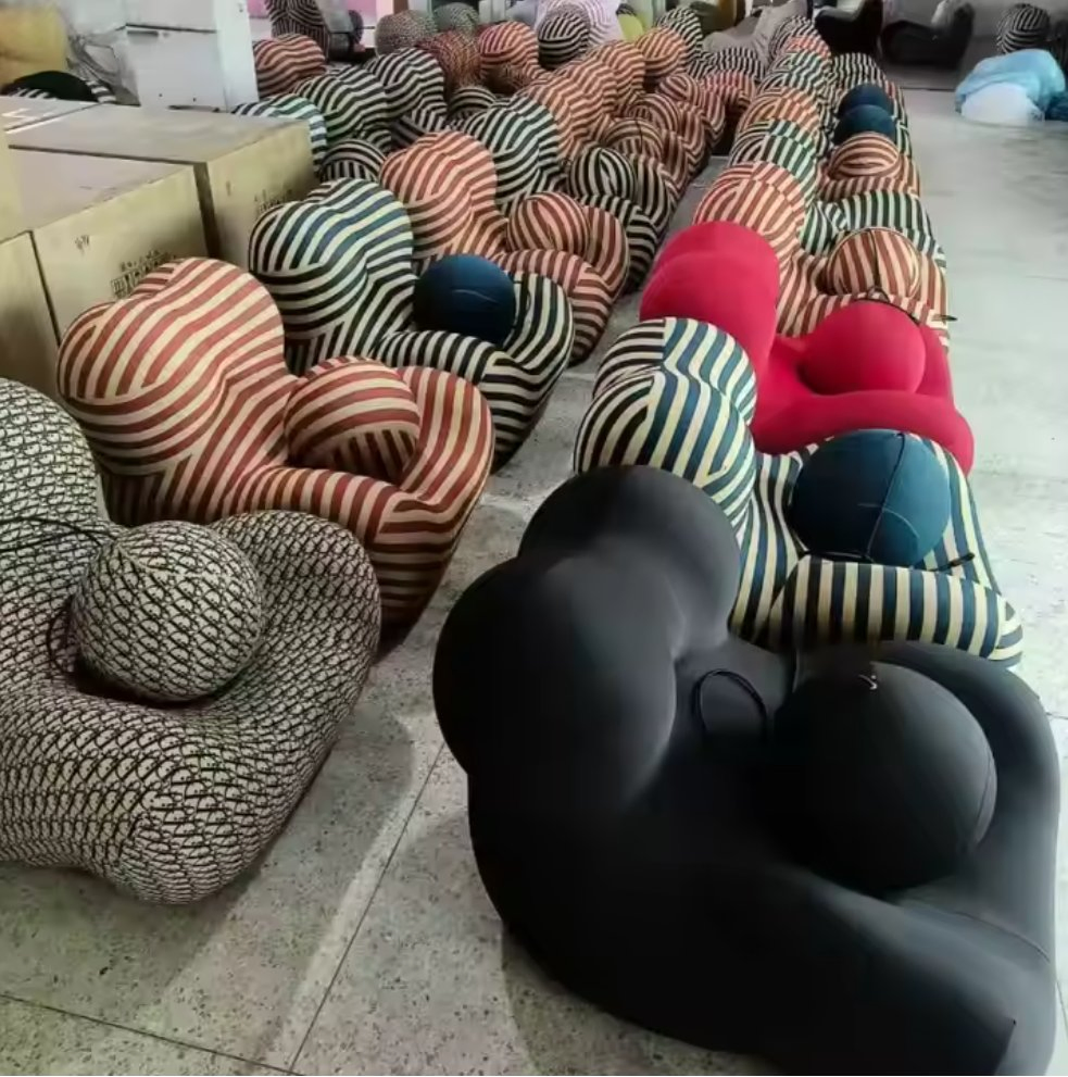 Compressed Sofa Chair Living Room Home Decor Furniture Modern Accent Sofa Chair Boneless Sofa Accent Hotel Application Chair