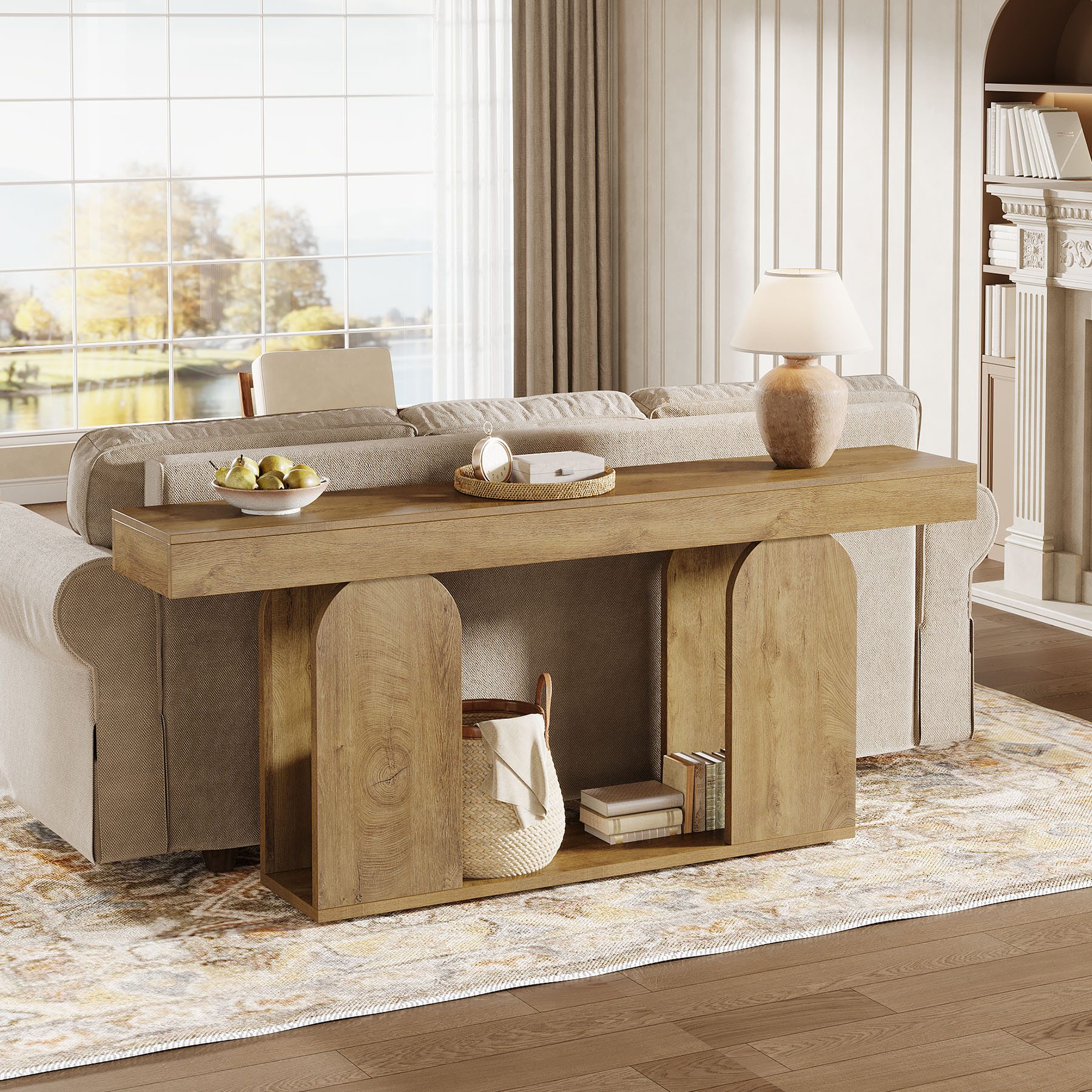 High Quality Wood Modern Console Table Best Selling Furniture for Entry Villa Hallway Living Room Application by for