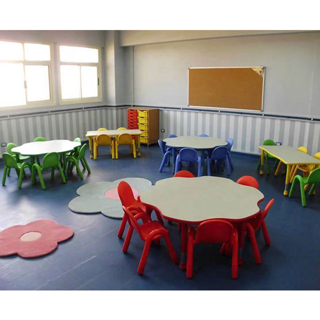 ZOIFUN Preschool Children Furniture Sets Plastic Tables and Chairs for Kids