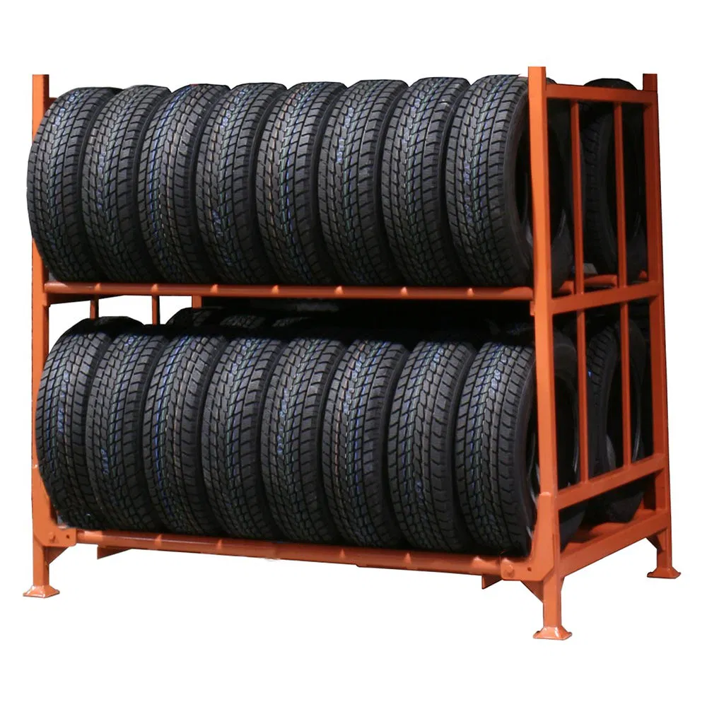 Durable Tire Storage Heavy Load Steel Powder Coating Rack for Easy Organization