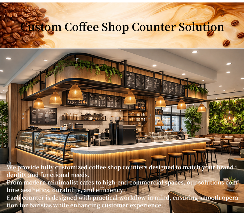 Coffee Shop Counter Bar Cabinets