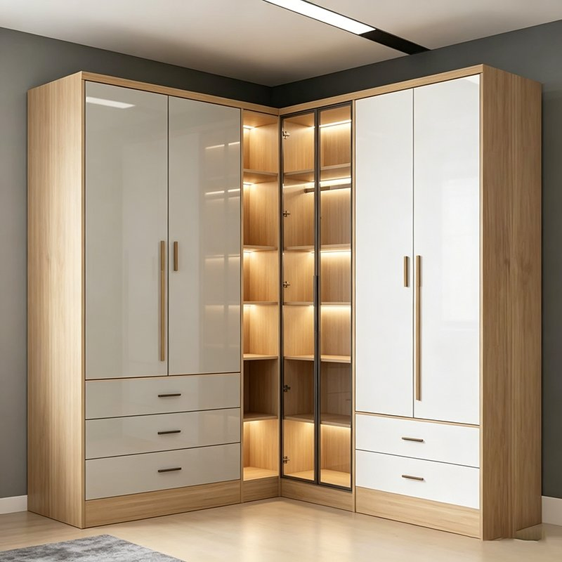 Modern Storage Furniture for Hotel Bedroom Guest Personal Item Organization