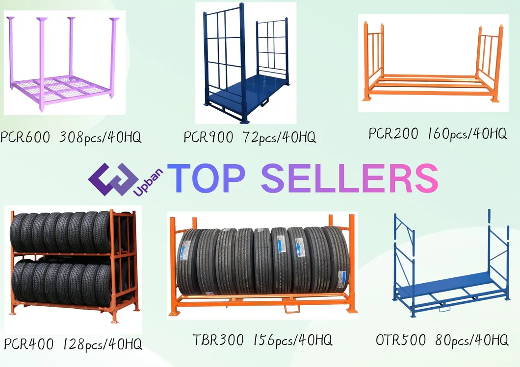 Durable Tire Storage Heavy Load Steel Powder Coating Rack for Easy Organization