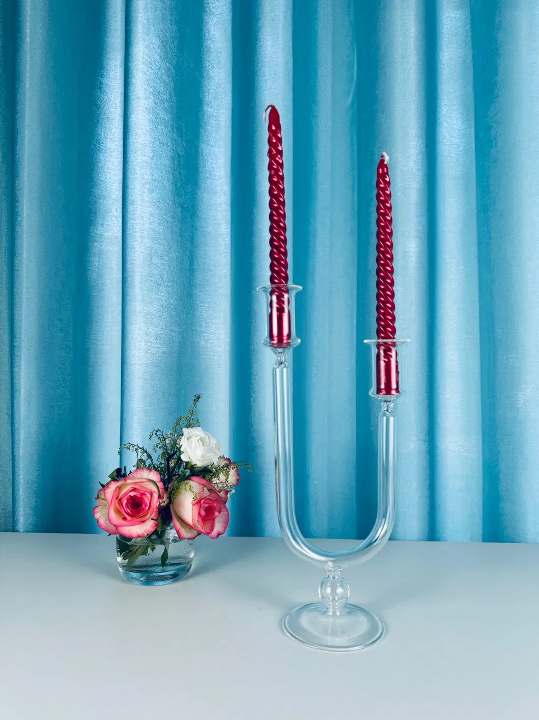 CS-011 High Borosilicate Candle Holder for Elegant Home Decor