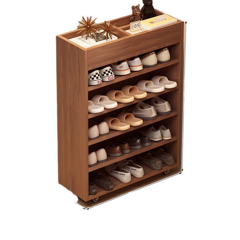 Customized White Modern Shoe Cabinet Multi-Tier Wooden Organizer Easy Assembly Open Shelves for Living Room Spacious Hallway