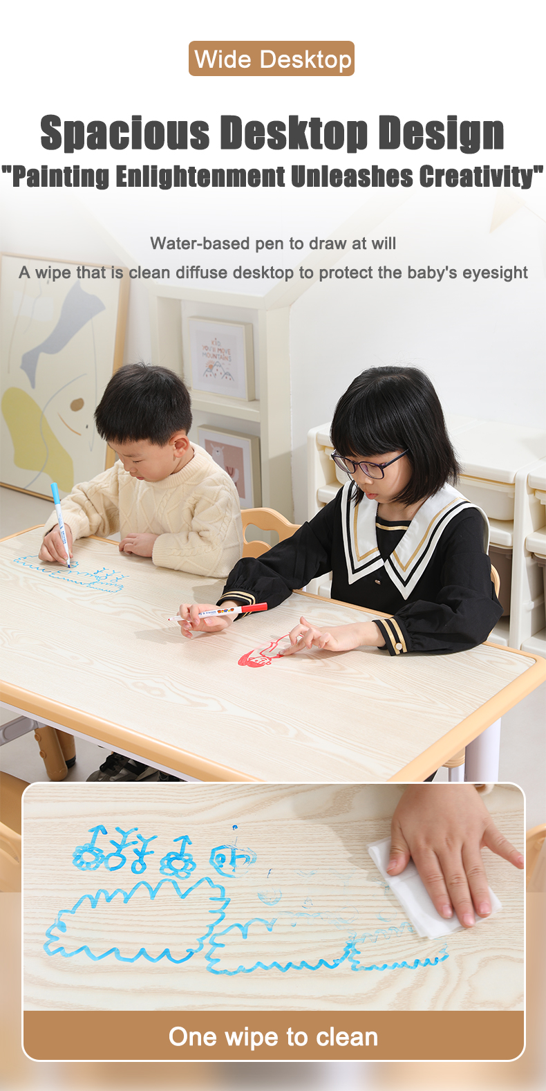 Children table and chair design 3